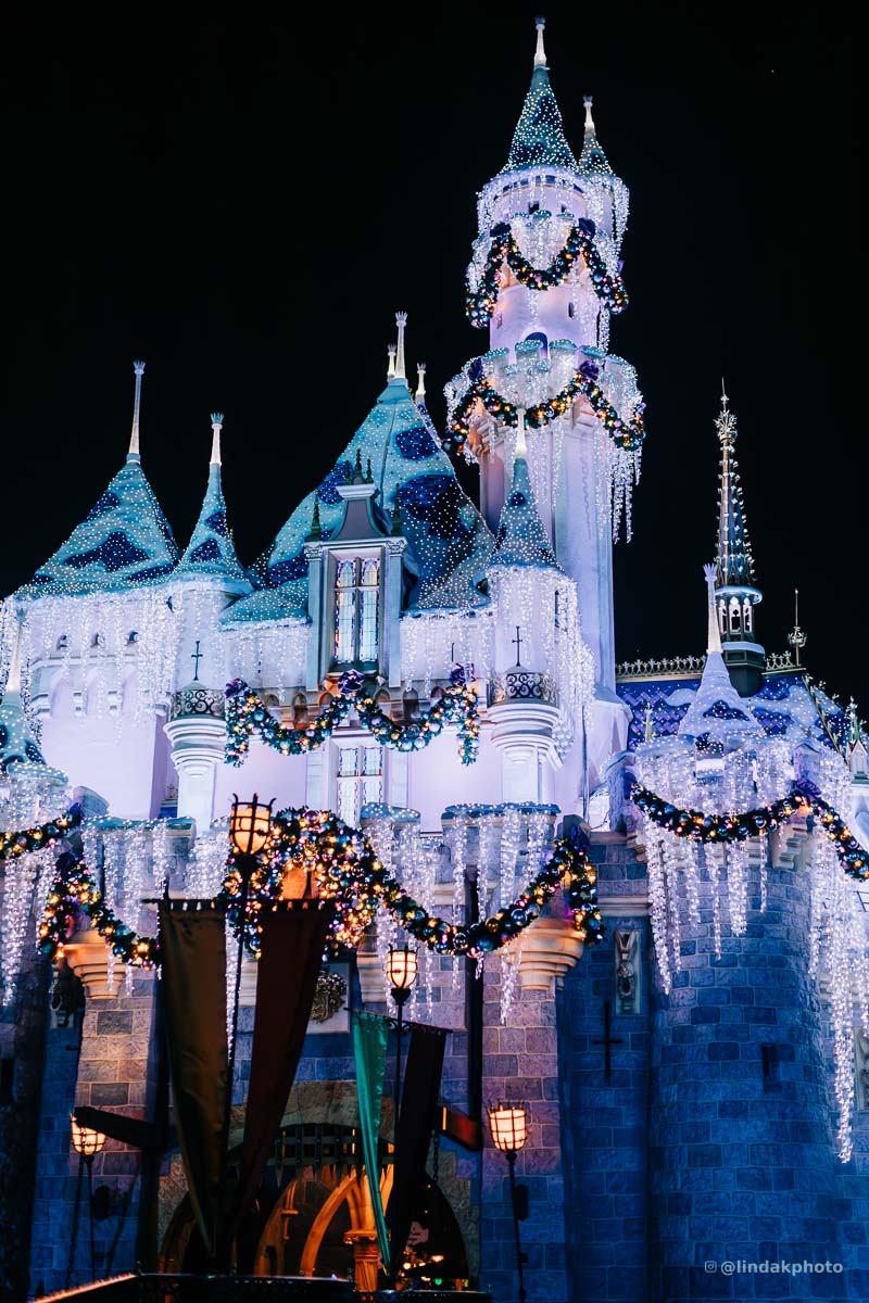 Disneyland Anaheim Castle night